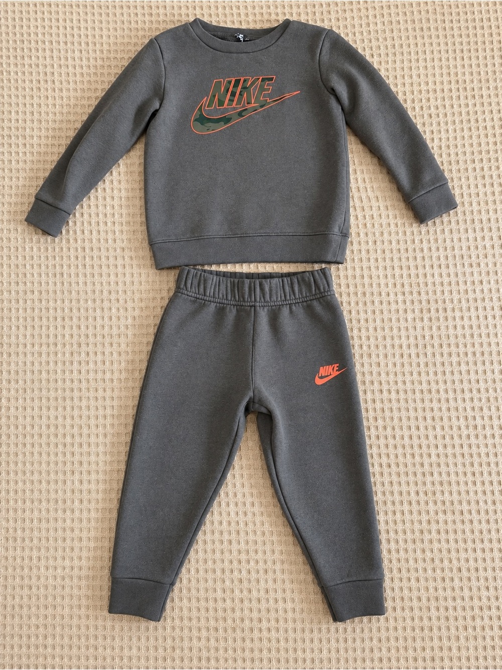 Nike Kids Olive Green Joggers Set